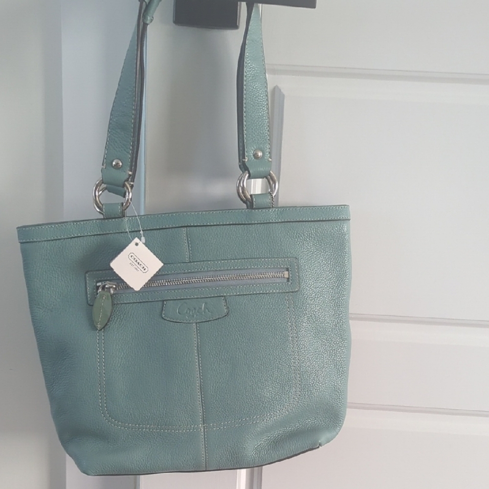Coach Mineral Leather Tote